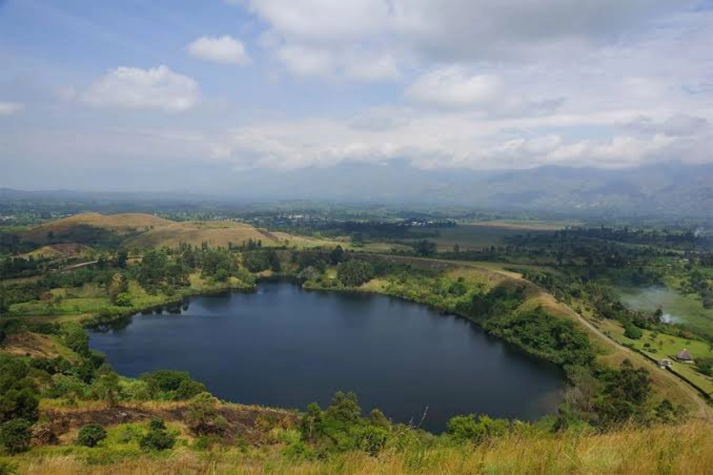 Crater lakes near Fort Portal, Uganda