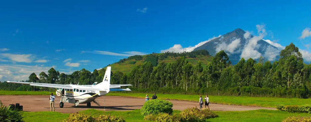 Road and flight access routes to Bwindi Impenetrable National Park